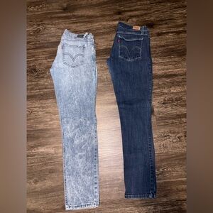 Levi's Blue and Acid Wash Jeans Set